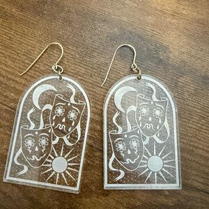 Clear While Odin Sleeps Earrings